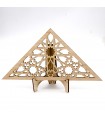 Celosía Árabe Triangular - Madera Laminada - Diseño Muzalazat