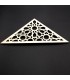 Celosía Árabe Triangular - Madera Laminada - Diseño Muzalazat