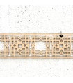 Celosía Árabe Madera 10x50cm - Diseños Geométricos - Corte por Laser - Modelo TIH