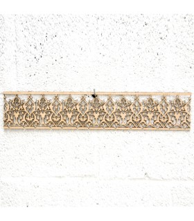 Arabic Wooden Lattice 10x50cm - Geometric Designs - Laser Cut - Labilab Model