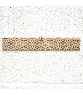 Celosia Árabe Madera 10x50cm - Diseños Geométricos - Corte por Laser - Modelo alnujum