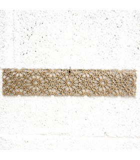 Celosía Árabe Madera 10x50cm - Diseños Geométricos - Corte por Laser - Modelo Najma