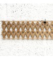 Celosía Árabe Madera 10x50cm - Diseños Geométricos - Corte por Laser - Modelo waraq