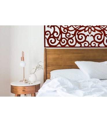 Cabeceira Floral Barroco - 160 x 80 cm - Estrutura de madeira