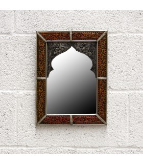 Arab Decoration Mirror - Carved Alpaca - Bab Zahara Model