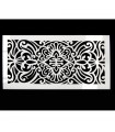 Methacrylat Mandala Gitter Vorlage 40 x 20 - Wiederverwendbar