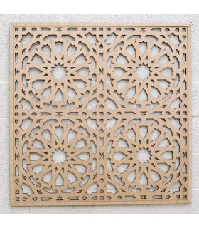 Marco Celosío Árabe - Diseño Alhambra - 100 cm x 100 cm