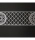 Metacrilato de modelo de treliça árabe 50 x 10 - reutilizável - modelo 10