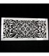 Blumen Methacrylat Gitter Vorlage 40 x 20 - Barockmuster