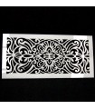 Blumen Methacrylat Gitter Vorlage 40 x 20 - Barockmuster