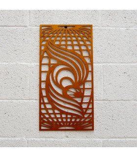 Celosía Madera - Diseño Fénix - 60 x 30 cm